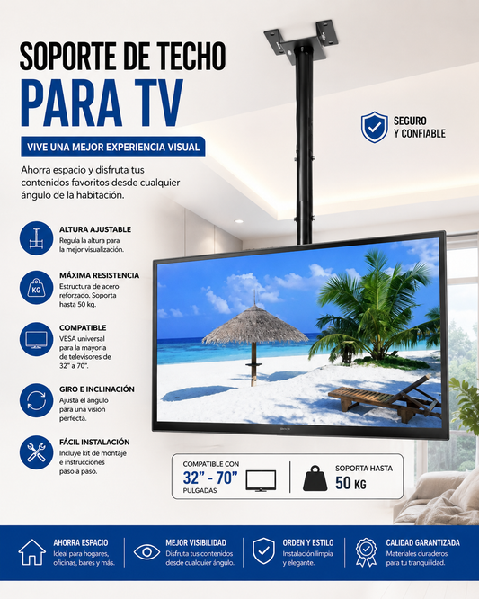 Soporte Techo Ajustable Tv 2655