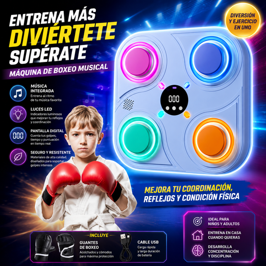Maquina Boxeo Inteligente Musical Niños