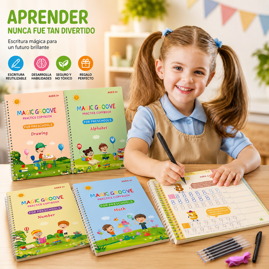 Set Cuaderno Magic Caligrafía